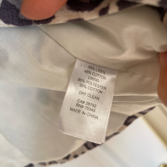 Rachael Zoe linen Blend Cream & Grey Leopard Print Blazer Size M - Picture 7 of 7